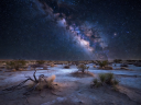 Roswell New Mexico Desert Night Sky Landscape